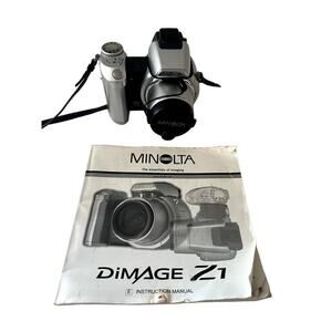 Minolta Dimage Z1 Digital Camera Parts Only Not Working With Case Manual
